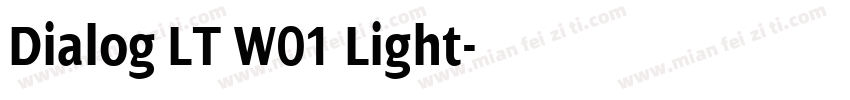 Dialog LT W01 Light字体转换